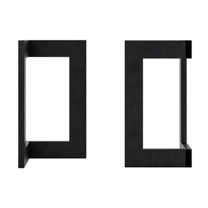 Set di 2 Gambe Kaskinen per Mobili Fai da Te Altezza 42 cm Acciaio Nero [en.casa]