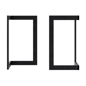 Set di 2 Gambe Kaskinen per Mobili Fai da Te Altezza 72 cm Acciaio Nero [en.casa]