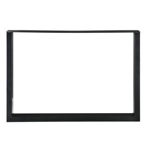 Set di 2 Gambe Rettangolari 'Makers' in Acciaio per Mobili Fai da Te (LxA) 100 x 72 cm - Nero [en.casa]
