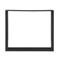 Set di 2 Gambe Rettangolari 'Makers' in Acciaio per Mobili Fai da Te (LxA) 80 x 72 cm - Nero [en.casa]