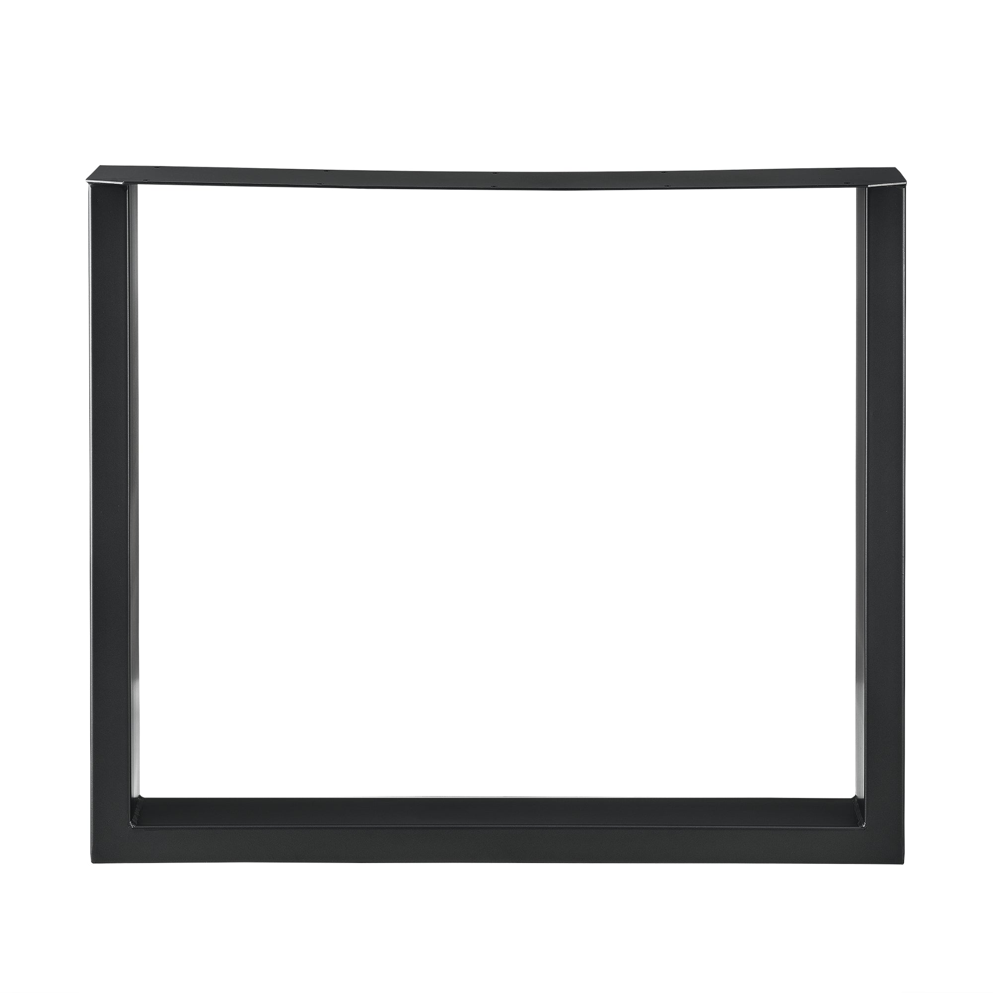 Set di 2 Gambe Rettangolari 'Makers' in Acciaio per Mobili Fai da Te (LxA) 80 x 72 cm - Nero [en.casa]
