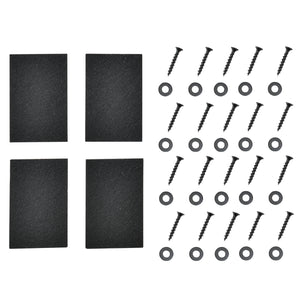 Set di 2 Gambe Rettangolari 'Makers' in Acciaio per Mobili Fai da Te (LxA) 80 x 72 cm - Nero [en.casa]