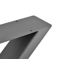 Set di 2 Gambe in Acciaio 'Greith' a Forma di X per Mobili Fai da Te (LxA) 69 x 72 cm - Grigio [en.casa]