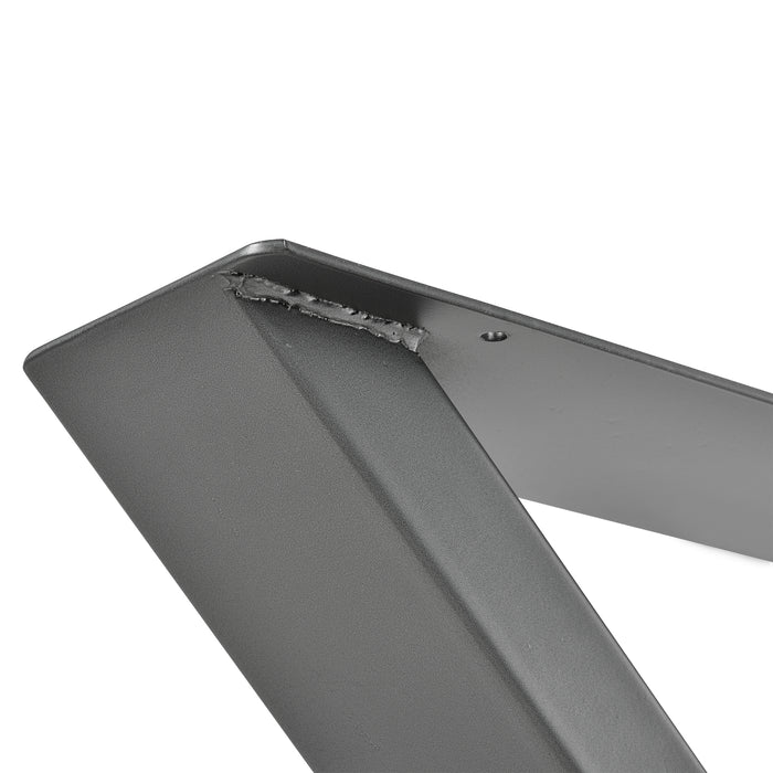 Set di 2 Gambe in Acciaio 'Greith' a Forma di X per Mobili Fai da Te (LxA) 69 x 72 cm - Grigio [en.casa]