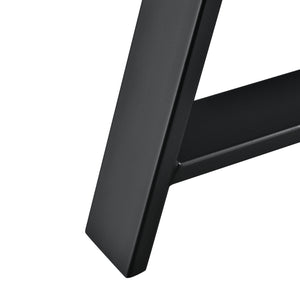 Set di 2 Gambe in Acciaio per Mobili Fai da Te - Altezza 40 cm - Linea A incl. Feltrini - Nero [en.casa]