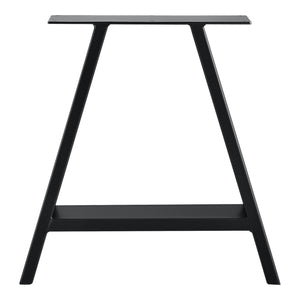 Set di 2 Gambe in Acciaio per Mobili Fai da Te - Altezza 40 cm - Linea A incl. Feltrini - Nero [en.casa]