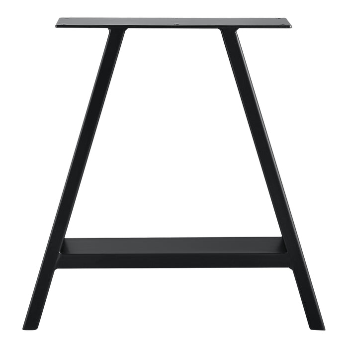 Set di 2 Gambe in Acciaio per Mobili Fai da Te - Altezza 40 cm - Linea A incl. Feltrini - Nero [en.casa]
