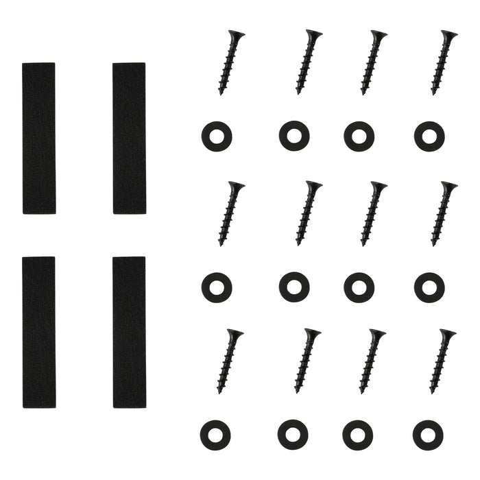 Set di 2 Gambe in Acciaio per Mobili Fai da Te - Altezza 40 cm - Linea A incl. Feltrini - Nero [en.casa]