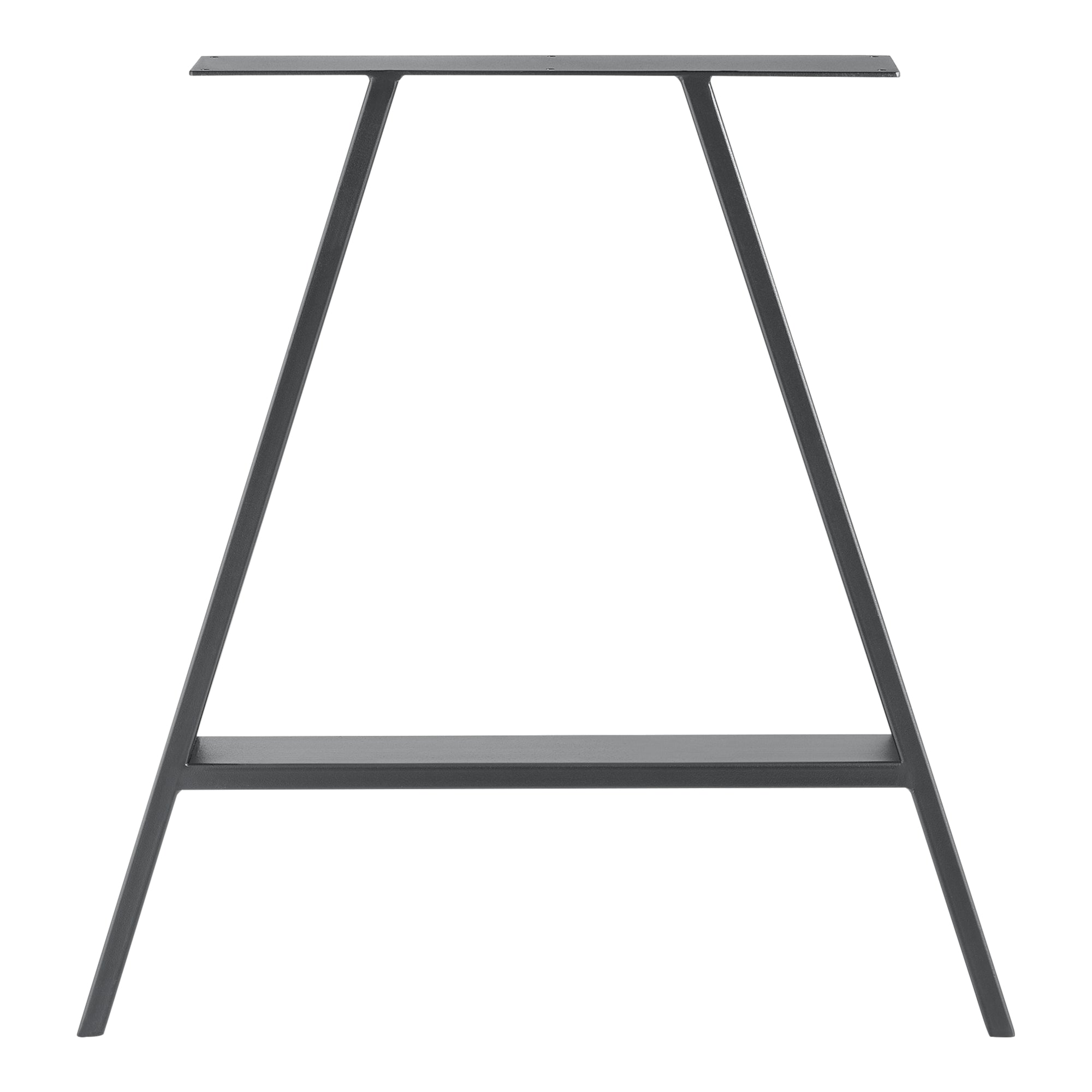 Set di 2 Gambe in Acciaio per Mobili Fai da Te - Altezza 72 cm - Linea A incl. Feltrini - Grigio [en.casa]