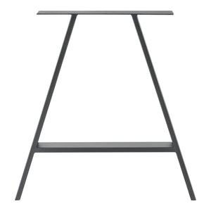 Set di 2 Gambe in Acciaio per Mobili Fai da Te - Altezza 72 cm - Linea A incl. Feltrini - Grigio [en.casa]