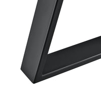 Set di 2 Gambe in Acciaio per Mobili Fai da Te - Altezza 40 cm - Trapezoidale incl. Feltrini - Nero [en.casa]