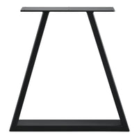 Set di 2 Gambe in Acciaio per Mobili Fai da Te - Altezza 40 cm - Trapezoidale incl. Feltrini - Nero [en.casa]
