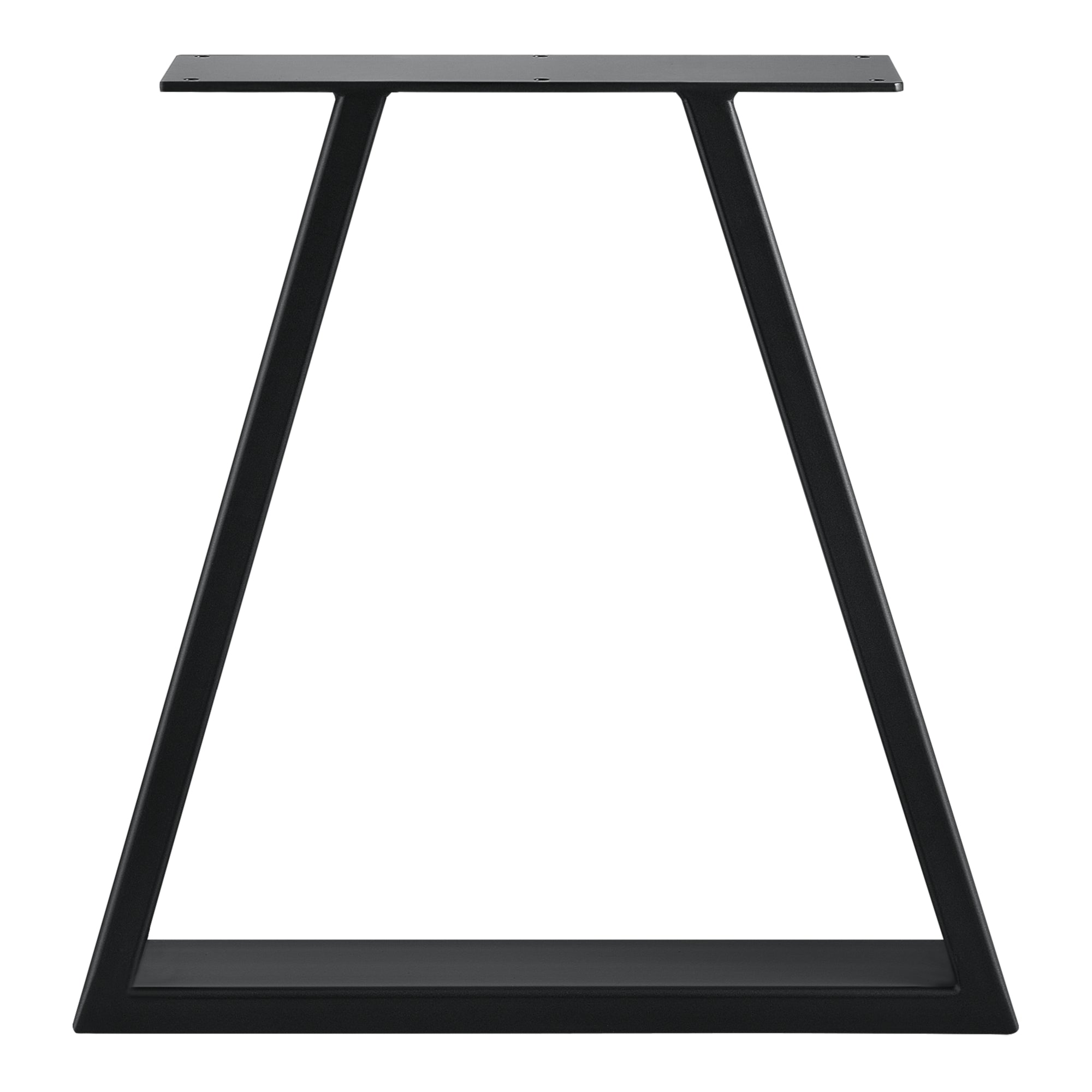 Set di 2 Gambe in Acciaio per Mobili Fai da Te - Altezza 40 cm - Trapezoidale incl. Feltrini - Nero [en.casa]