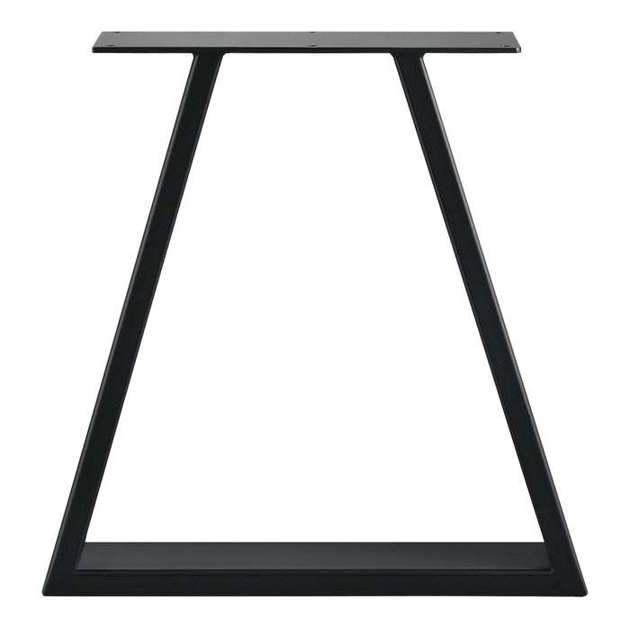 Set di 2 Gambe in Acciaio per Mobili Fai da Te - Altezza 40 cm - Trapezoidale incl. Feltrini - Nero [en.casa]