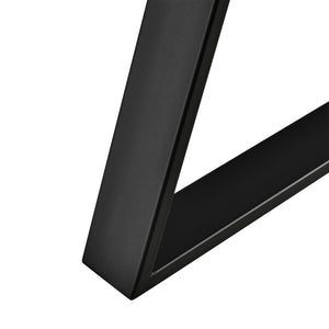 Set di 2 Gambe in Acciaio per Mobili Fai da Te - Altezza 72 cm - Trapezoidale incl. Feltrini - Nero [en.casa]