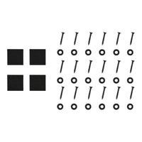 Set di 2 Gambe in Acciaio per Mobili Fai da Te - Altezza 40 cm - incl. Feltrini - Grigio [en.casa]