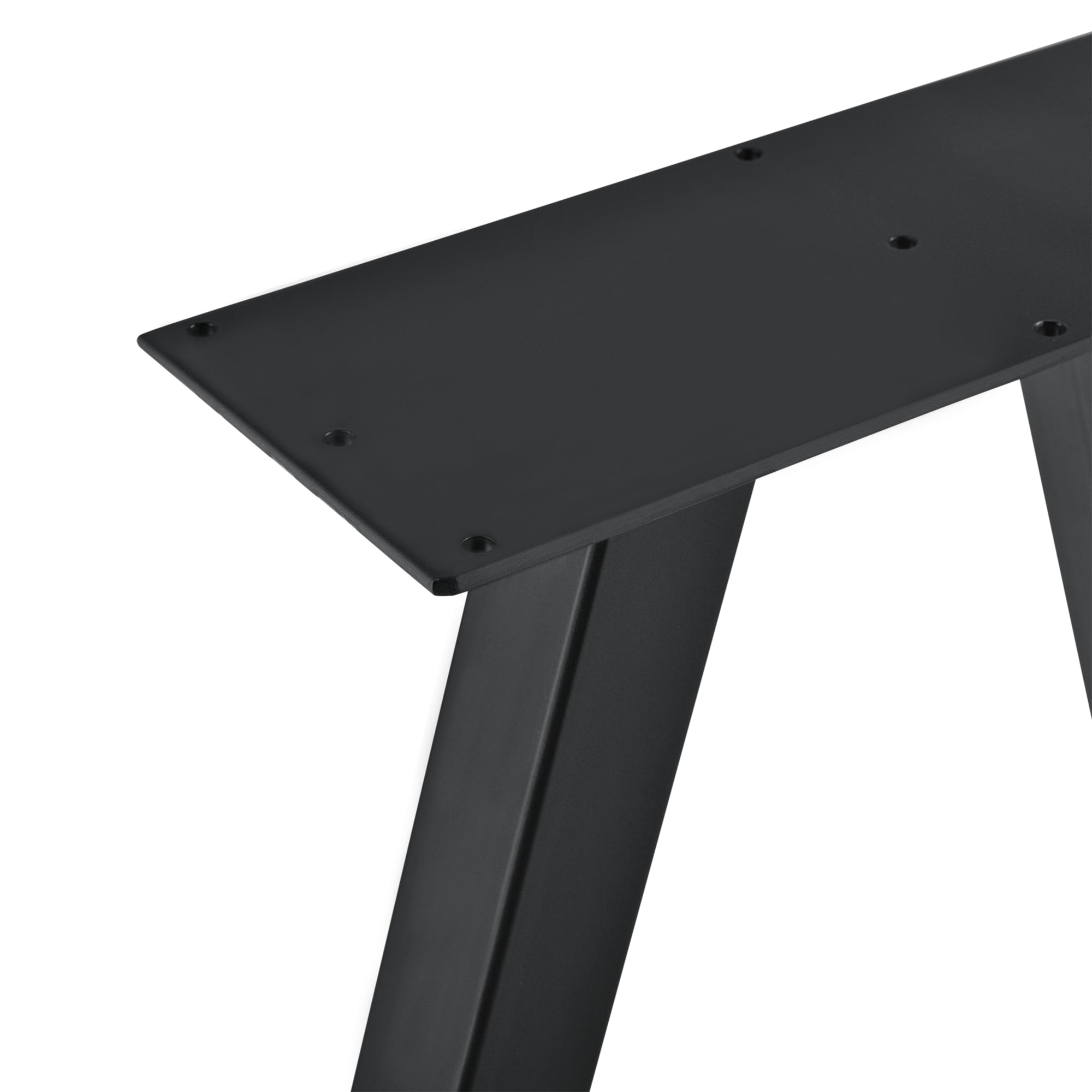 Set di 2 gambe per tavolo per mobili in metallo 40 cm nere 03_0003646