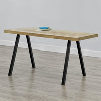 Set di 2 Gambe in Acciaio per Mobili Fai da Te - Altezza 72 cm - incl. Feltrini - Nero [en.casa]