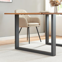 Set di 2 Gambe Rettangolari Makers per Mobili Fai da Te 72 x 90 cm Acciaio Nero [en.casa]