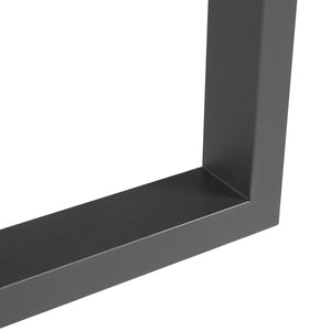 Set di 2 Gambe Rettangolari Makers per Mobili Fai da Te 72 x 90 cm Acciaio Nero [en.casa]