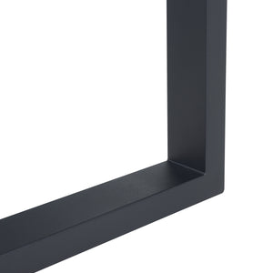 Set di 2 Gambe Rettangolari Makers per Mobili Fai da Te 72 x 60 cm Acciaio Nero [en.casa]