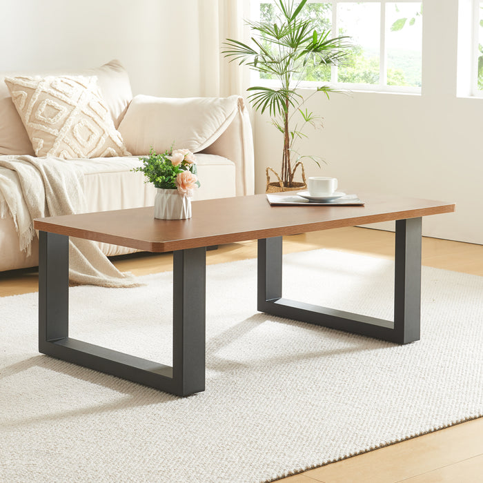 Set di 2 Gambe Rettangolari Makers per Mobili Fai da Te 40 x 64 cm Acciaio Nero [en.casa]