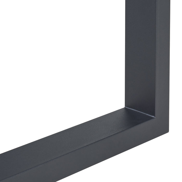 Set di 2 Gambe Rettangolari Makers per Mobili Fai da Te 40 x 64 cm Acciaio Nero [en.casa]
