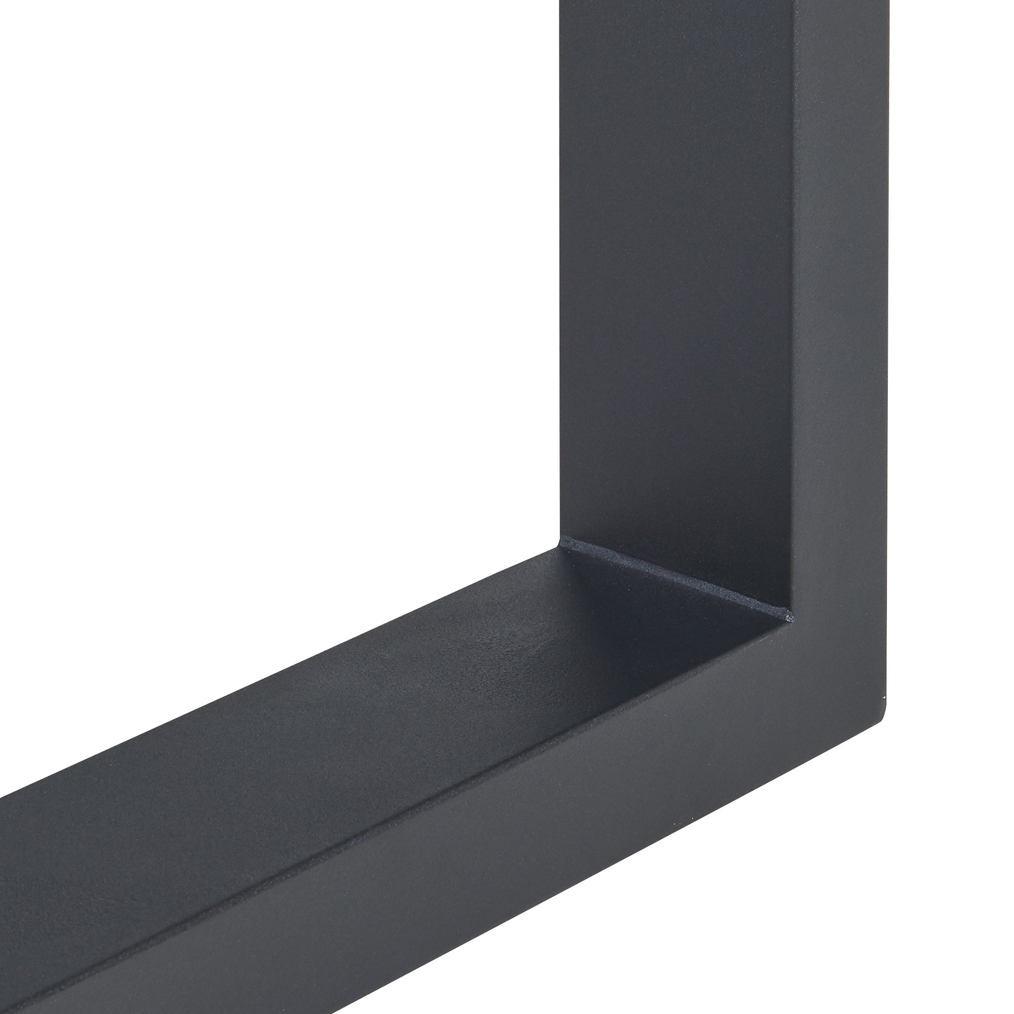 Set di 2 Gambe Rettangolari Makers per Mobili Fai da Te 43 x 40 cm Acciaio Nero [en.casa]