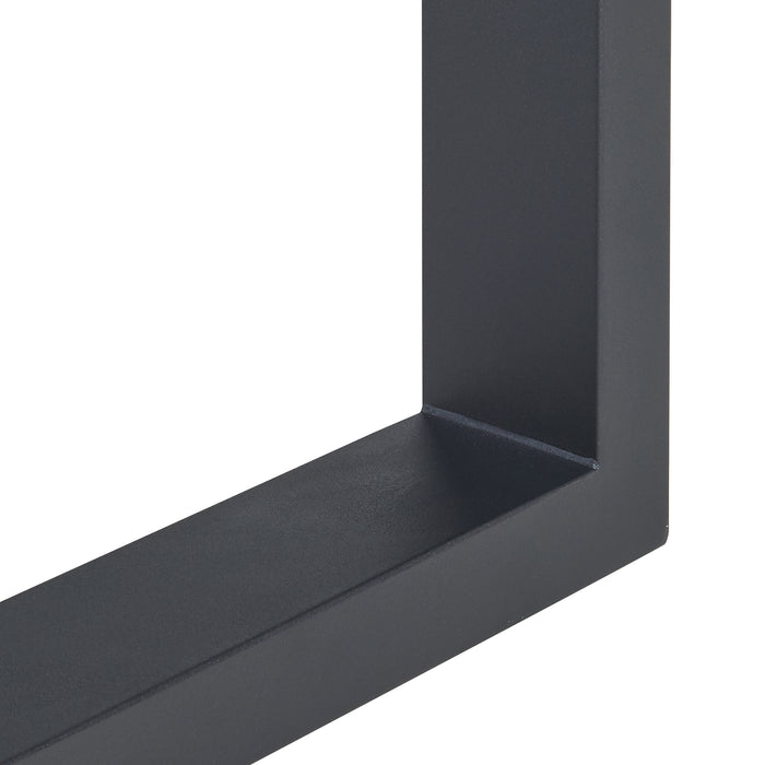 Set di 2 Gambe Rettangolari Makers per Mobili Fai da Te 43 x 40 cm Acciaio Nero [en.casa]