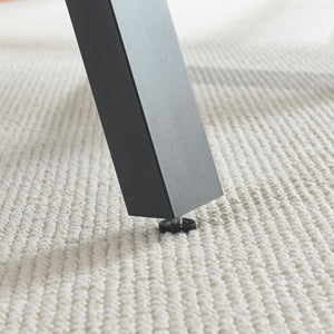 Set Eschau di 2 Gambe per Mobili 'Fai da Te' in Acciaio (AxL) 72 x 70 - Nero [en.casa]