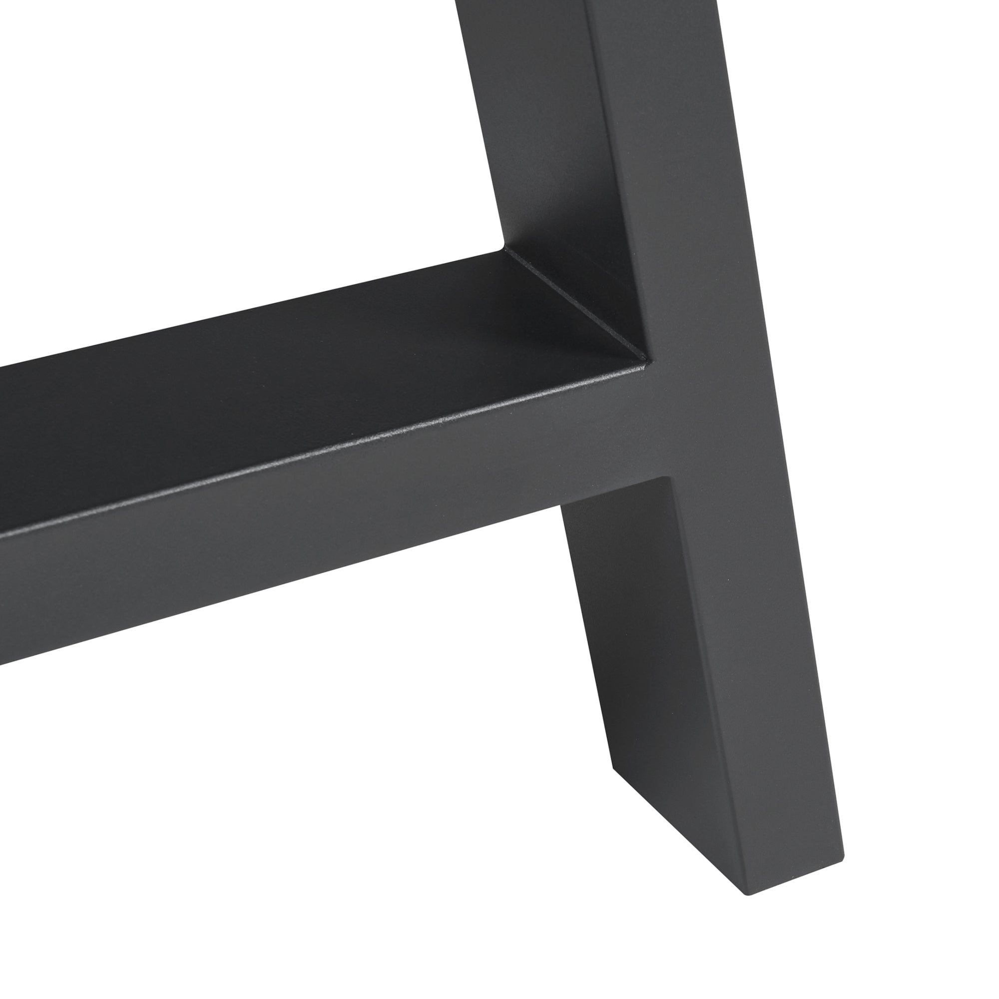 Set Eschau di 2 Gambe per Mobili 'Fai da Te' in Acciaio (AxL) 72 x 70 - Nero [en.casa]