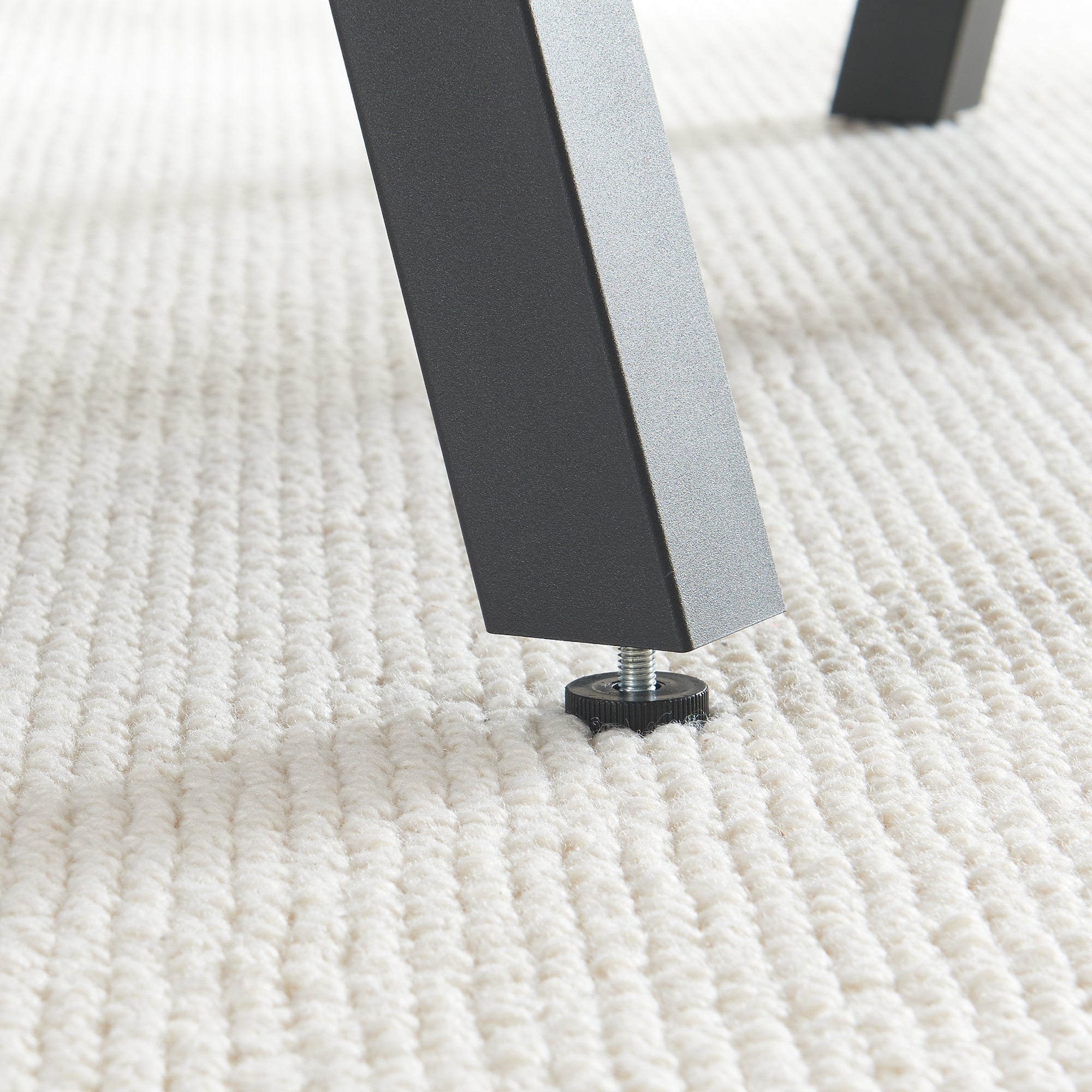 Set di 2 Gambe Heustreu per Mobili Fai da Te - Altezza 72 cm - Acciaio Nero [en.casa]