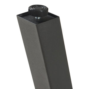 Set di 2 Gambe Heustreu per Mobili Fai da Te - Altezza 72 cm - Acciaio Nero [en.casa]