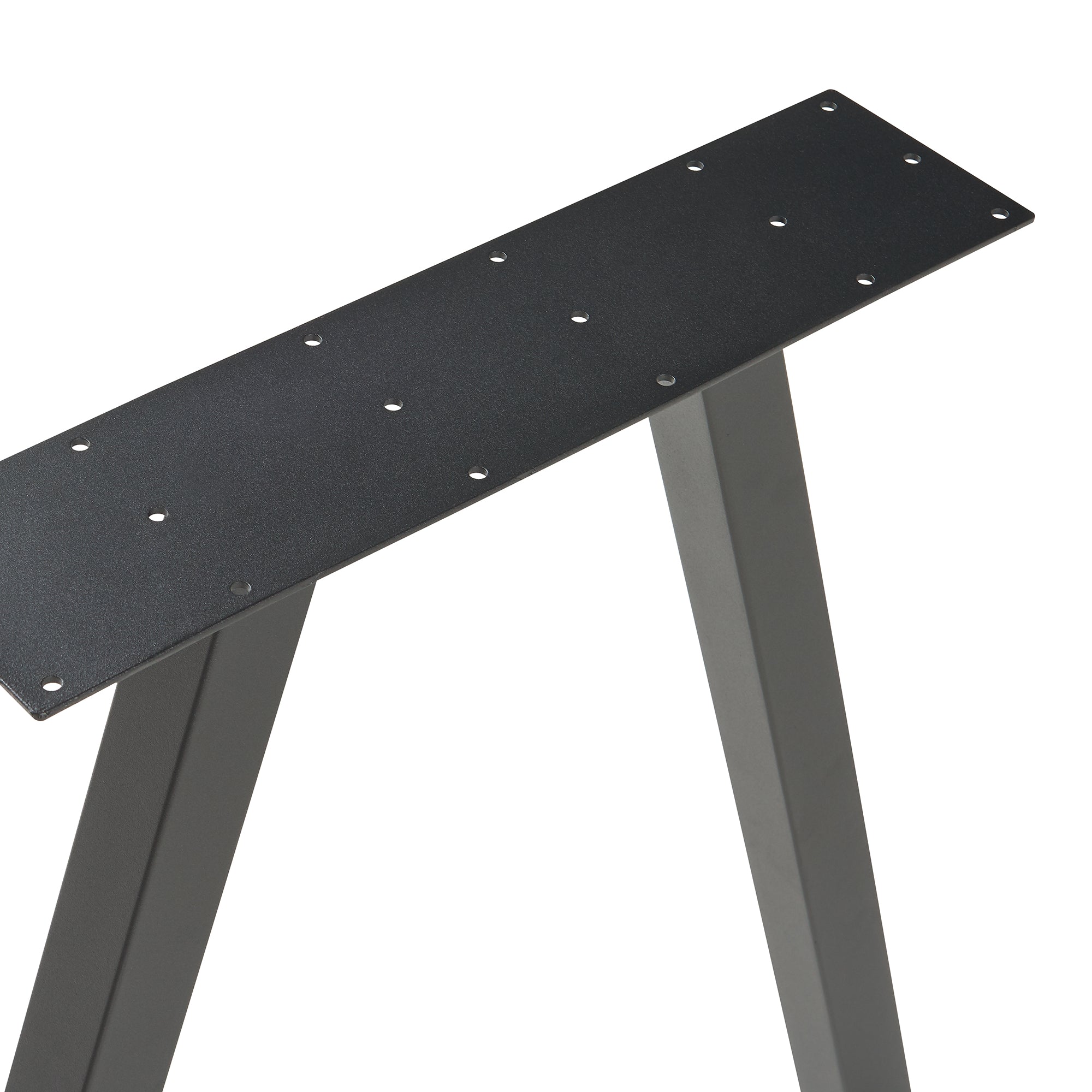 Set di 2 Gambe Heustreu per Mobili Fai da Te - Altezza 72 cm - Acciaio Nero [en.casa]