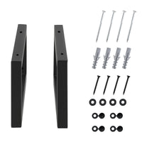 Set di 2 Supporti per Mobili Fai da Te Montaggio a Parete - (LaxA) 50x20 cm - 2 Staffe in Acciaio per Mensole/Piani di