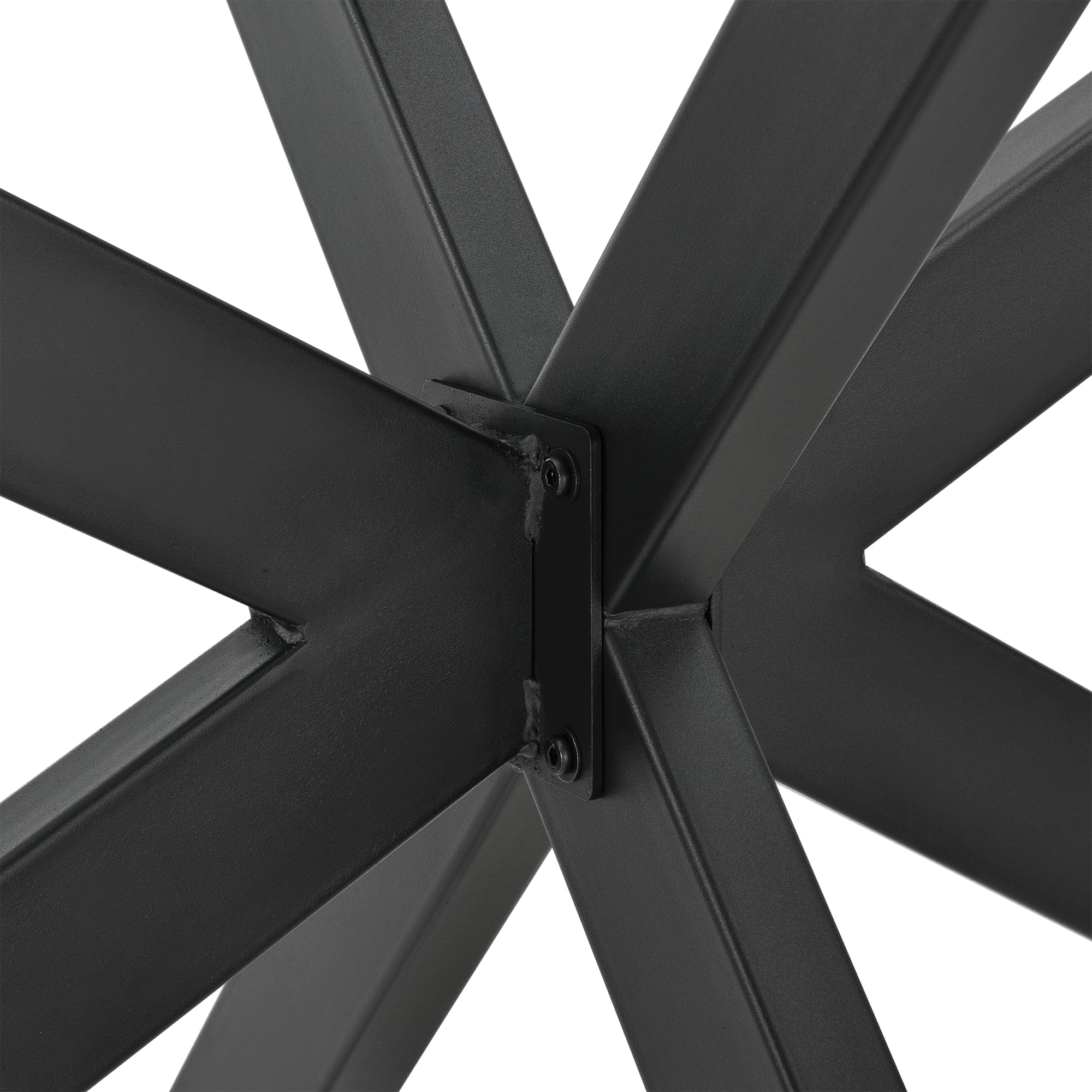 Gamba da tavolo in acciaio ferro 85 x 85 x 71 cm nero opaco 03_0008075