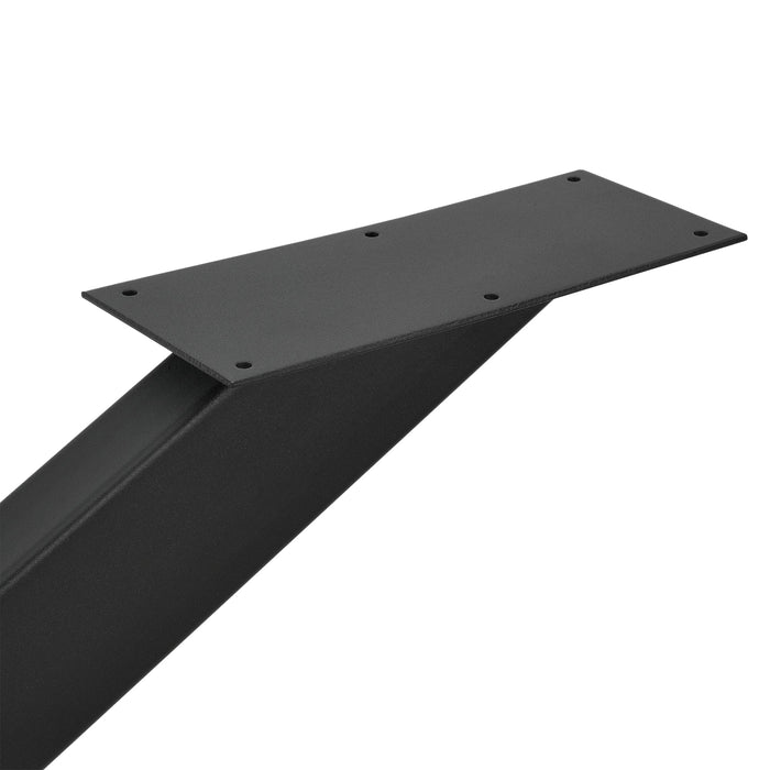 Gamba da tavolo in acciaio ferro 85 x 85 x 71 cm nero opaco 03_0008075