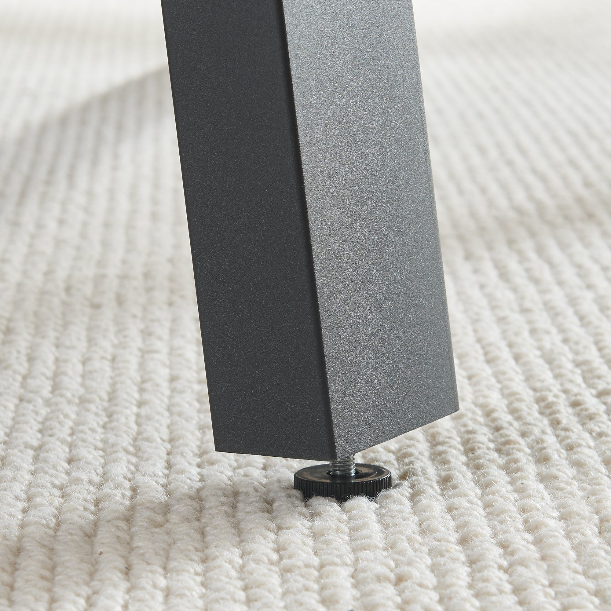 Set Kraftisried di 2 Gambe per Mobili 'Fai da Te' in Acciaio - Altezza 72 cm - Nero [en.casa]