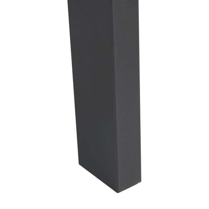 Set Kraftisried di 2 Gambe per Mobili 'Fai da Te' in Acciaio - Altezza 72 cm - Nero [en.casa]