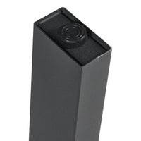 Set Kraftisried di 2 Gambe per Mobili 'Fai da Te' in Acciaio - Altezza 72 cm - Nero [en.casa]