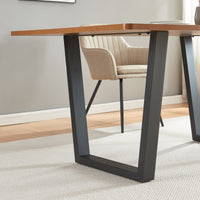 Set Lalling di 2 Gambe Trapezoidali per Mobili 'Fai da Te' in Acciaio - Altezza 72 cm - Nero [en.casa]