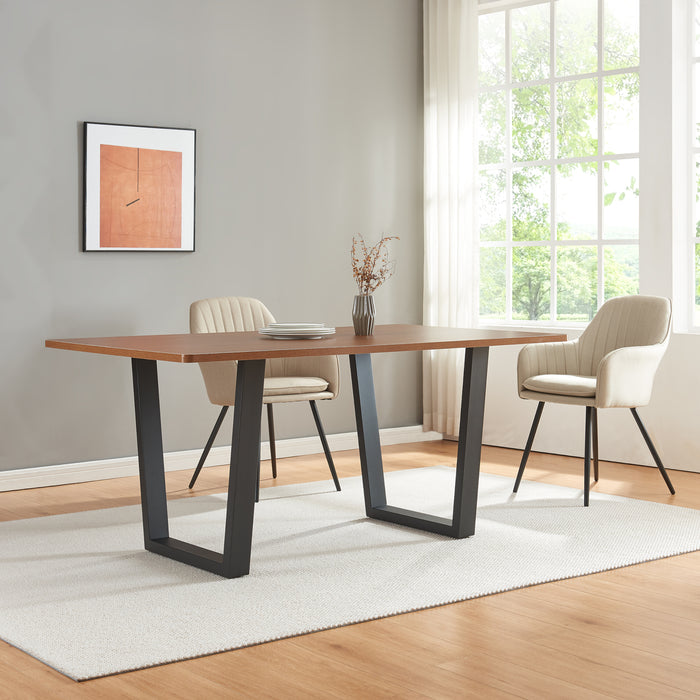 Set Lalling di 2 Gambe Trapezoidali per Mobili 'Fai da Te' in Acciaio - Altezza 72 cm - Nero [en.casa]