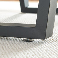 Set Lalling di 2 Gambe Trapezoidali per Mobili 'Fai da Te' in Acciaio - Altezza 72 cm - Nero [en.casa]