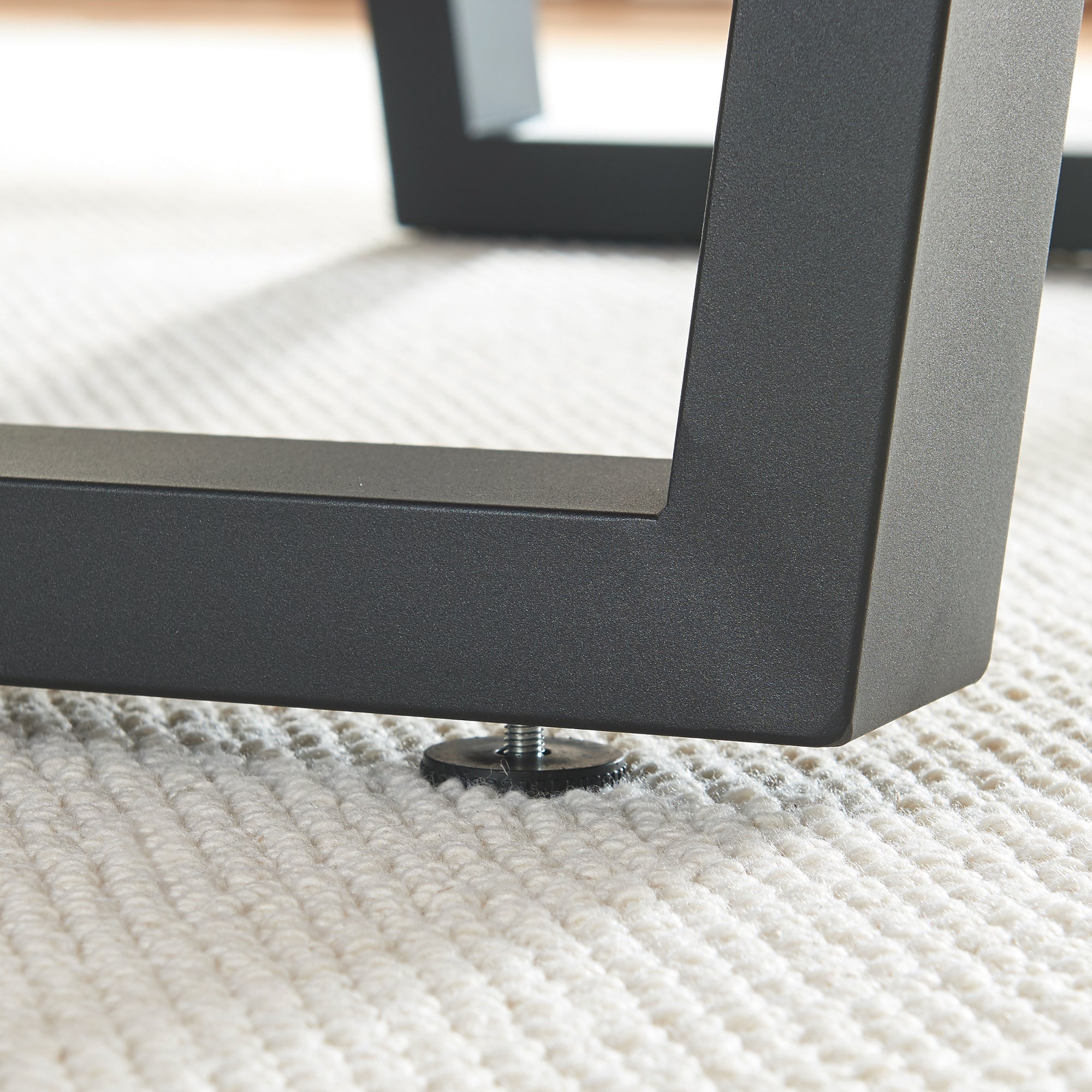 Set Lalling di 2 Gambe Trapezoidali per Mobili 'Fai da Te' in Acciaio - Altezza 72 cm - Nero [en.casa]