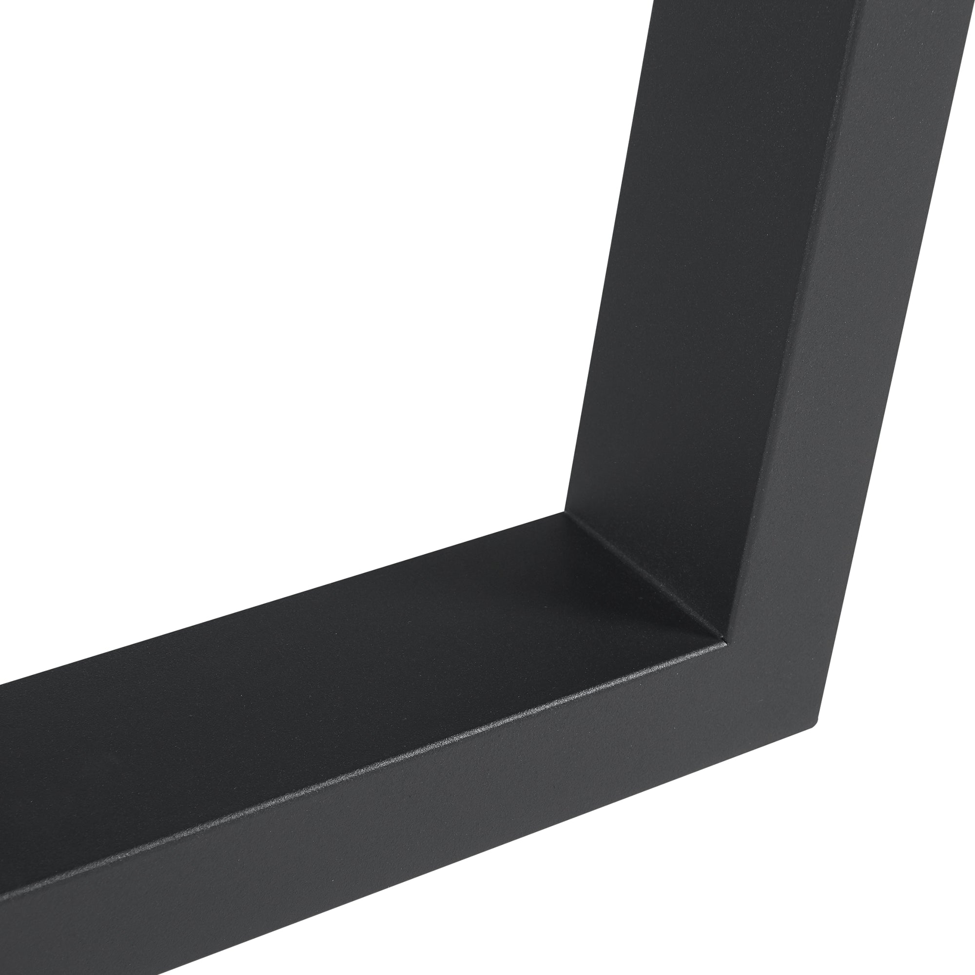 Set Lalling di 2 Gambe Trapezoidali per Mobili 'Fai da Te' in Acciaio - Altezza 72 cm - Nero [en.casa]