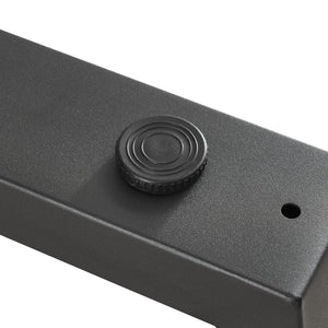 Set Lalling di 2 Gambe Trapezoidali per Mobili 'Fai da Te' in Acciaio - Altezza 72 cm - Nero [en.casa]