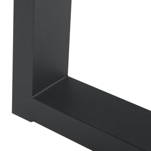 Set Lülsfeld di 2 Gambe Quadrate per Mobili 'Fai da Te' in Acciaio (AxL) 72 x 75 cm - Nero [en.casa]