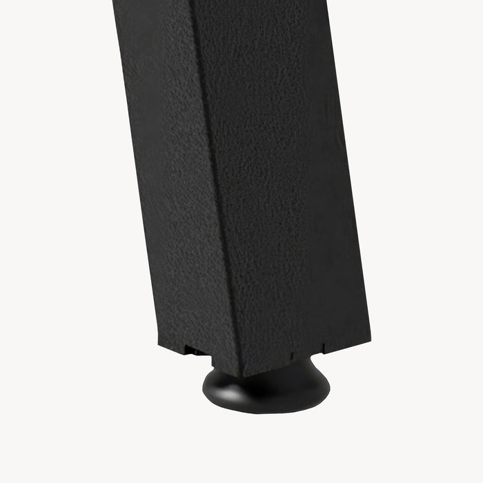 Set di 2 Gambe in Acciaio 'Mariager' per Mobili Fai da Te (AxL) 42 x 40 cm - Nero Opaco [en.casa]