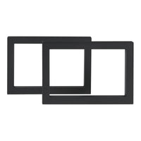 Set di 2 Gambe Quadrate Lunderskov per Mobili 'Fai da Te' - Altezza 35 cm - Acciaio Nero [en.casa]