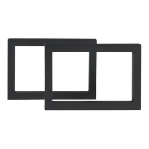 Set di 2 Gambe Quadrate Lunderskov per Mobili 'Fai da Te' - Altezza 35 cm - Acciaio Nero [en.casa]